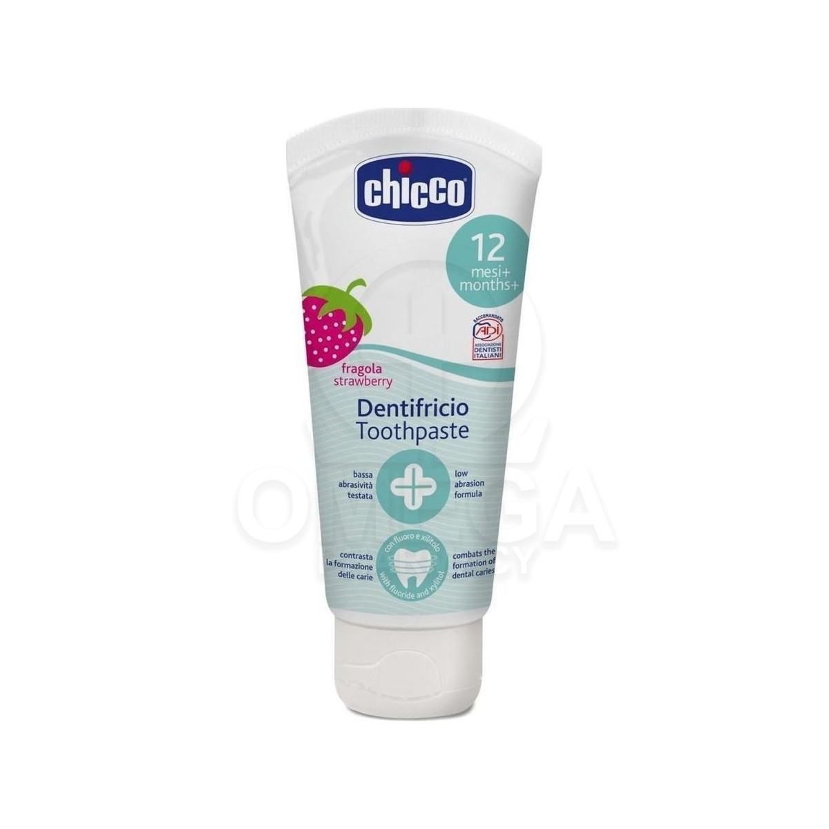 CHICCO Dentifricio Toothpaste 12m+ Οδοντόκρεμα με Γεύση Φράουλα 50ml