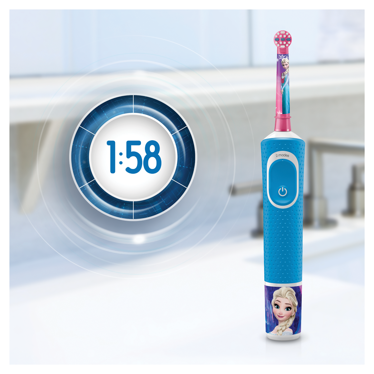 παιδικές οδοντόβουρτσες - Oral-B Vitality Kids Frozen II Παιδική Ηλεκτρική  Οδοντόβουρτσα για 3+ ετών 1τμχ