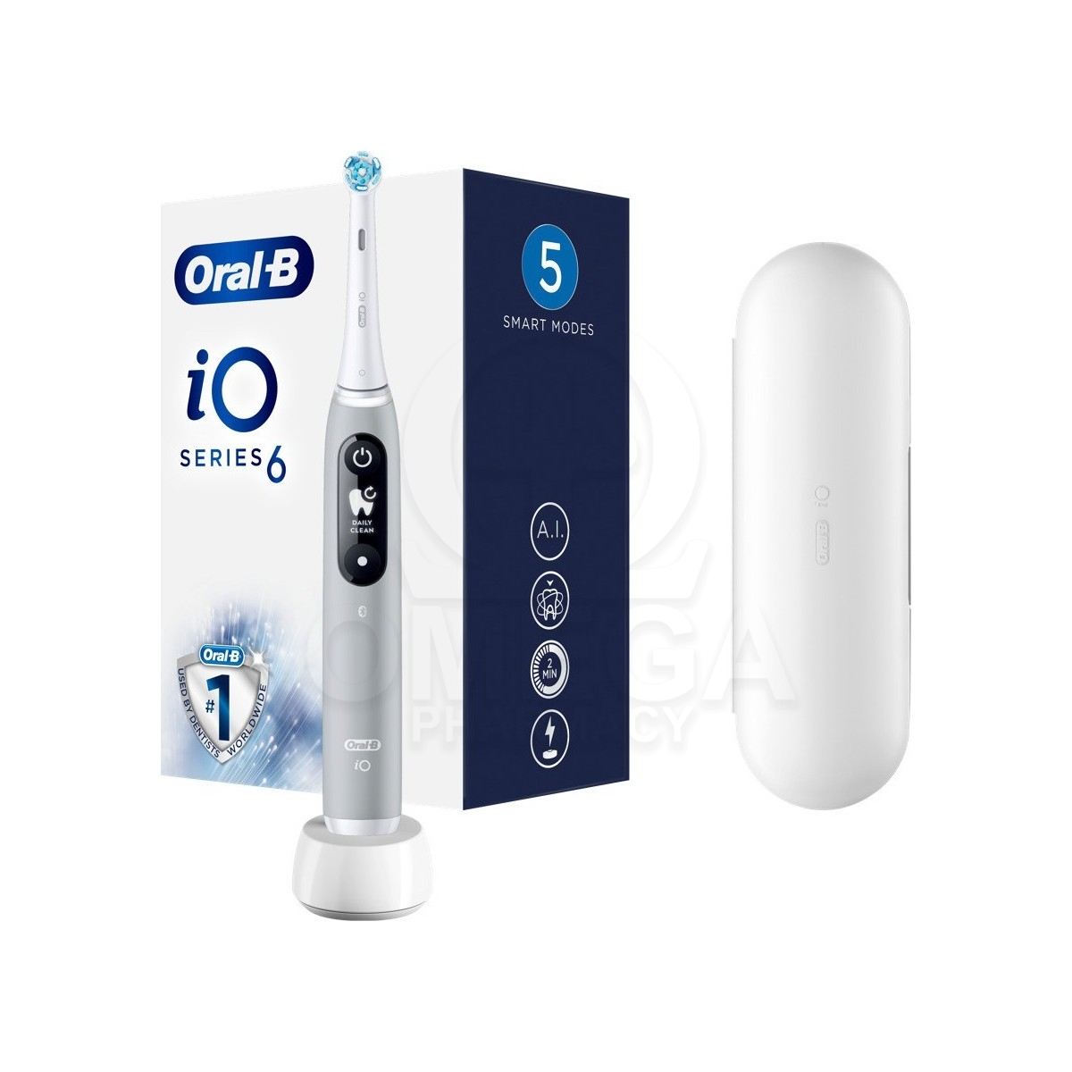 ORAL-B iO Series 6 Ηλεκτρική Οδοντόβουρτσα με Αισθητήρα Πίεσης Grey Oral  1τμχ