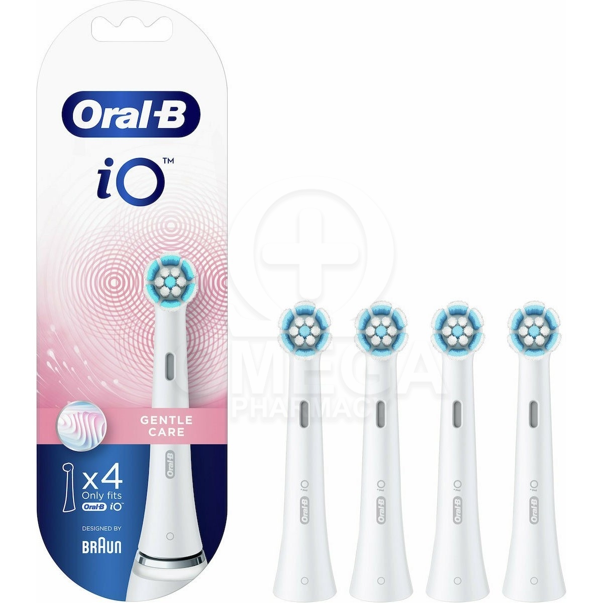 ORAL-B iO Gentle Care Ανταλλακτικές Κεφαλές για Ηλεκτρική Οδοντόβουρτσα 4τμχ