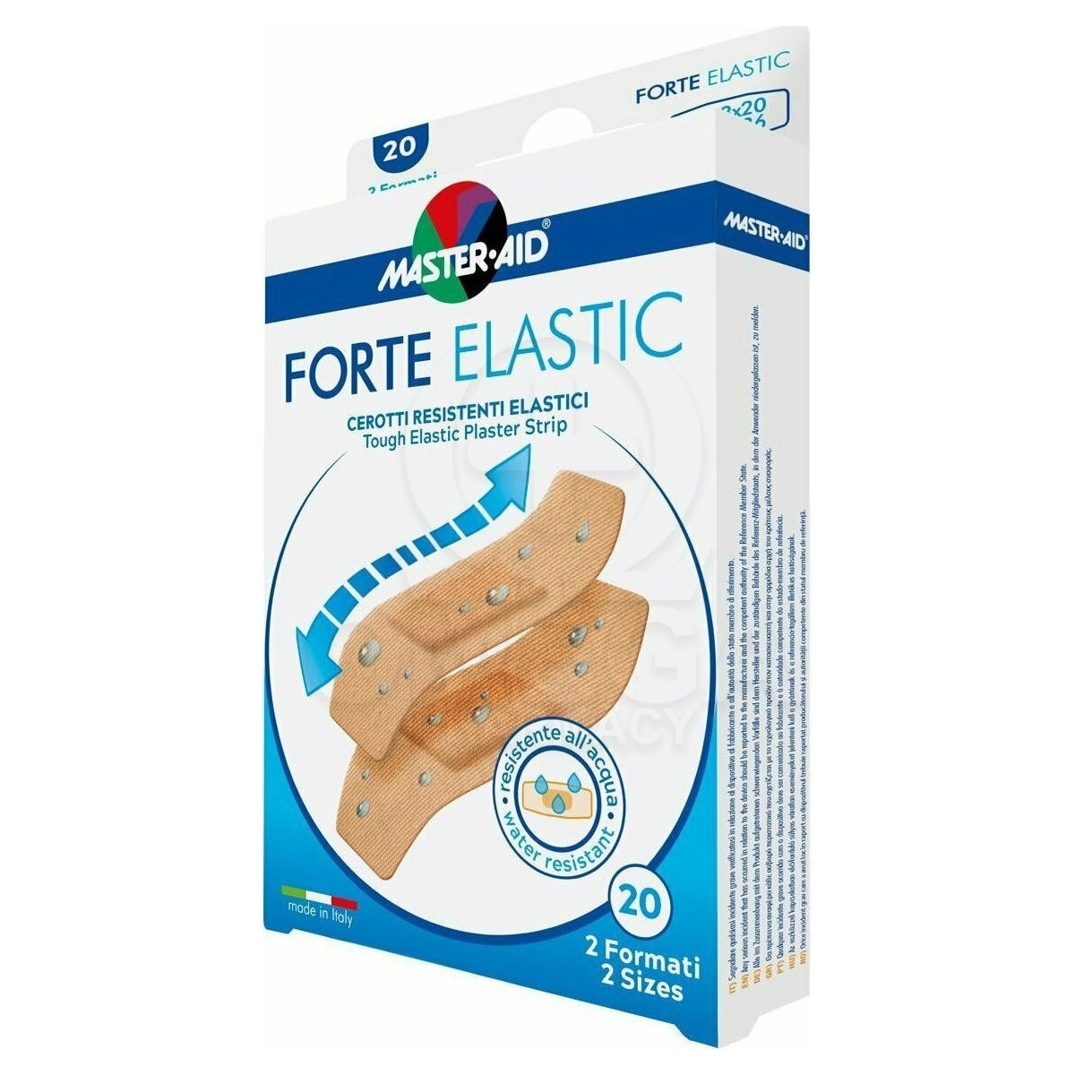 MASTER AID Forte Elastic Eλαστικά Αυτοκόλλητα Επιθέματα σε 2 Μεγέθη 20τμχ
