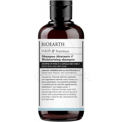 BIOEARTH Hair Nutrition Moisturizing Shampoo Σαμπουάν Ενυδάτωσης & Θρέψης  για Πολύ Ξηρά & Αφυδατωμένα Μαλλιά με