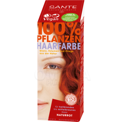 SANTE Φυτική Βαφή Μαλλιών Απόχρωση Κόκκινο Φυσικό 100gr