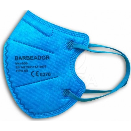 BARBEADOR Max-06F Butterfly Filtering Mask Μάσκα Προστασίας FFP2 για Παιδιά  σε Μπλε Χρώμα 20τμχ