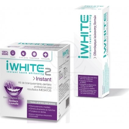 IWHITE Instant 2 Whitening Kit Επαγγελματικό Σύστημα Λεύκανσης Δοντιών 10  Μασελάκια Λεύκανσης & ΔΩΡΟ IWHITE Instant