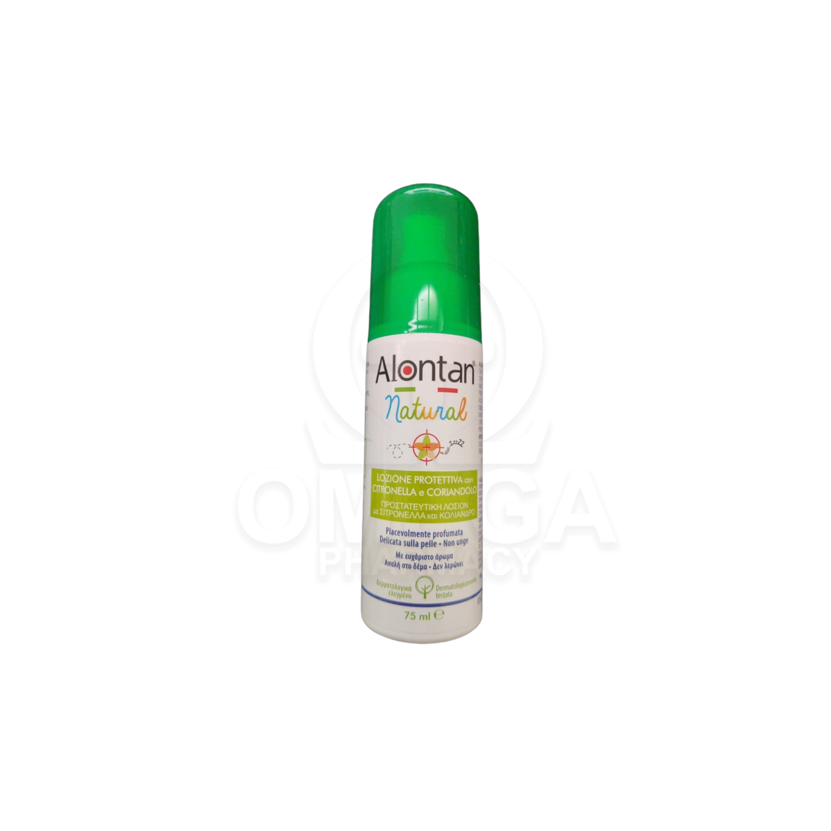 ALONTAN Natural Spray Εντομοαπωθητική Λοσιόν με Σιτρονέλλα και Κόλιανδρο  75ml
