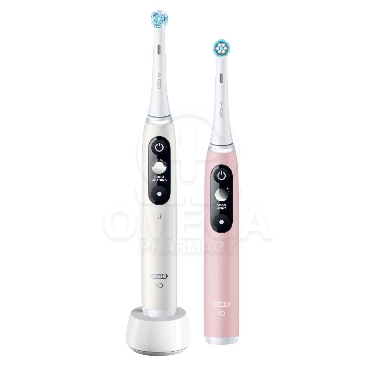 ORAL-B iO6 Duo White & Pink Ηλεκτρικές Οδοντόβουρτσες σε Λευκό και Ροζ  Χρώμα 2τμχ