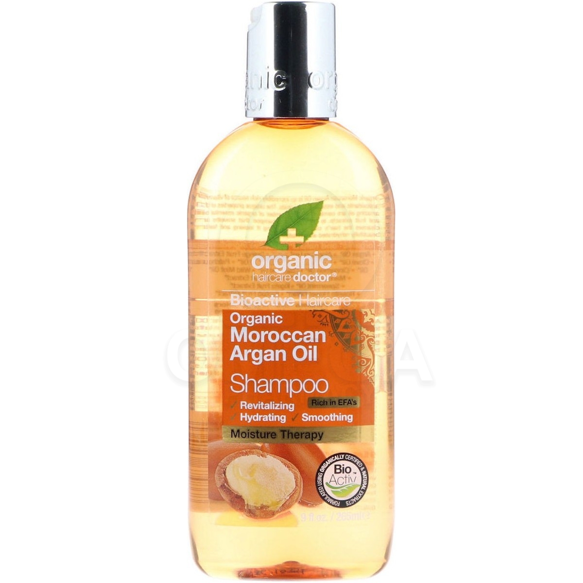 DR.ORGANIC Moroccan Argan Oil Shampoo Επανορθωτικό & Ενυδατικό Σαμπουάν  Μαλλιών με Βιολογικό Έλαιο Αργκάν 265ml