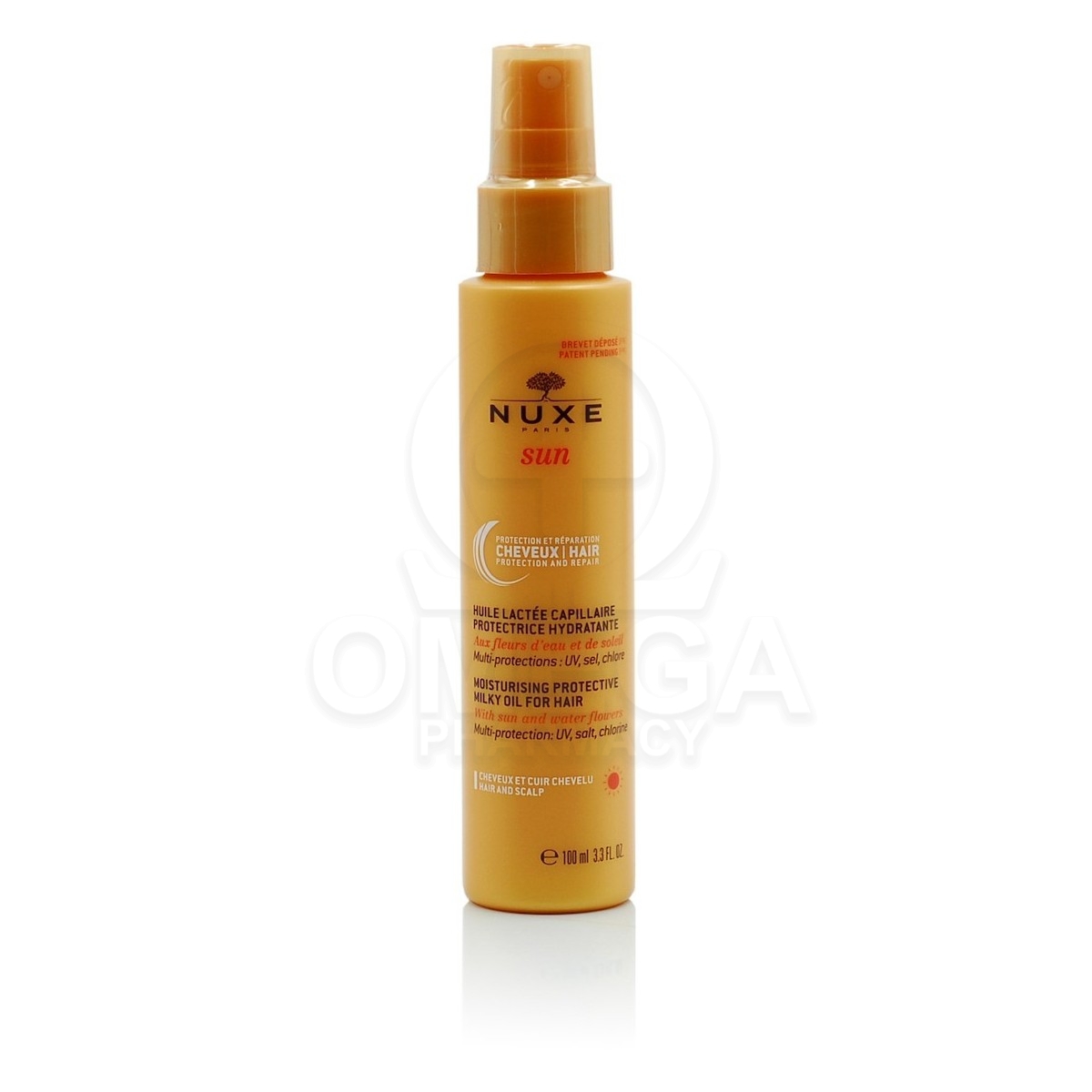 NUXE Sun Moisturising Protective Milky Oil for Hair Ενυδατικό Αντηλιακό  Σπρέι Μαλλιών 100ml