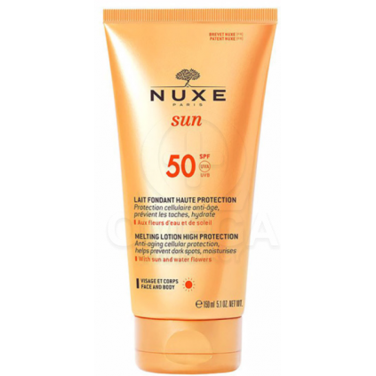 NUXE Sun Melting Lotion High Protection SPF50 Αντηλιακό Γαλάκτωμα Προσώπου  & Σώματος 150ml