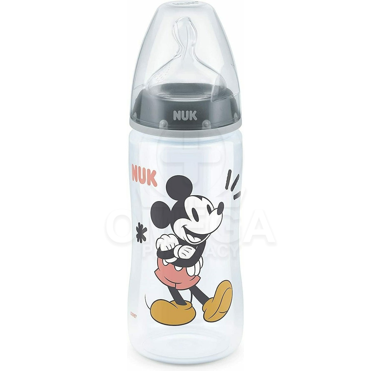 NUK First Choice+ (PP) Mickey & Minnie Πλαστικό Μπιμπερό με Temperature  Control, Κατά των Κολικών & Θηλή Σιλικόνης M 6-18m σε Διάφορα Χρώματα 300ml