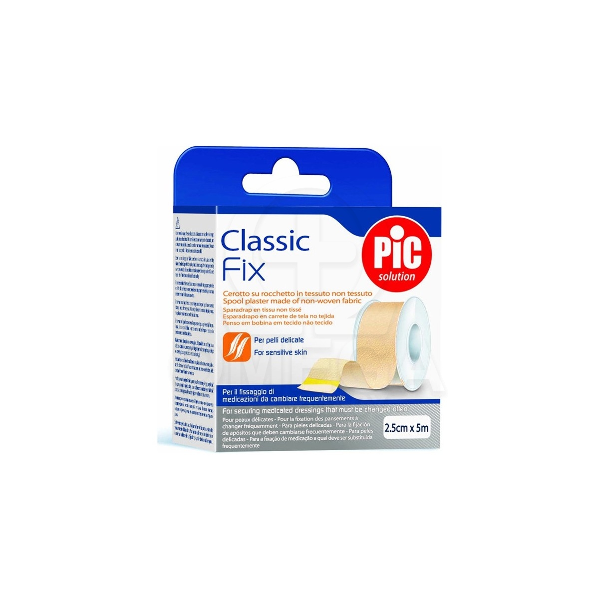 PIC Classic Fix Αυτοκόλλητη Ταινία Λευκοπλάστη από Ύφασμα 2.5cm x 5m 1τμχ