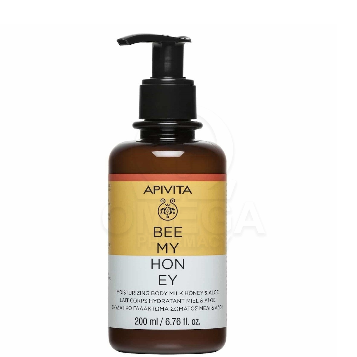 APIVITA Bee My Honey Moisturizing Body Milk Ενυδακτικό Γαλάκτωμα Σώματος με  Μέλι & Αλόη, 200ml