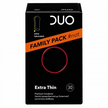 DUO Extra Thin Family Pack Προφυλακτικά 30τμχ