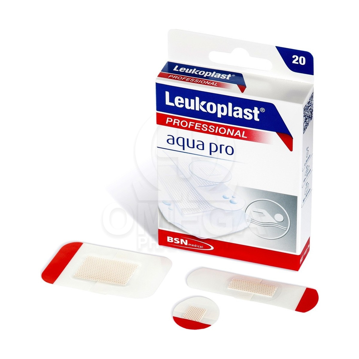 BSN MEDICAL Leukoplast Aqua Pro Αδιάβροχα Αυτοκόλλητα Επιθέματα για  Μικροτραυματισμούς σε 3 μεγέθη 20 τεμάχια