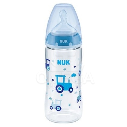 NUK First Choice+ Πλαστικό Μπιμπερό με Temperature Control, Κατά των  Κολικών & Θηλή Σιλικόνης XL 6-