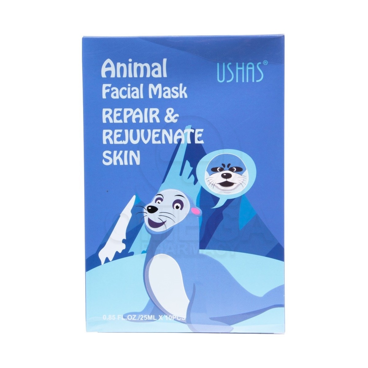 USHAS Face Mask Animal Seal Μάσκα Προσώπου για Λάμψη & Επανόρθωση 25ml