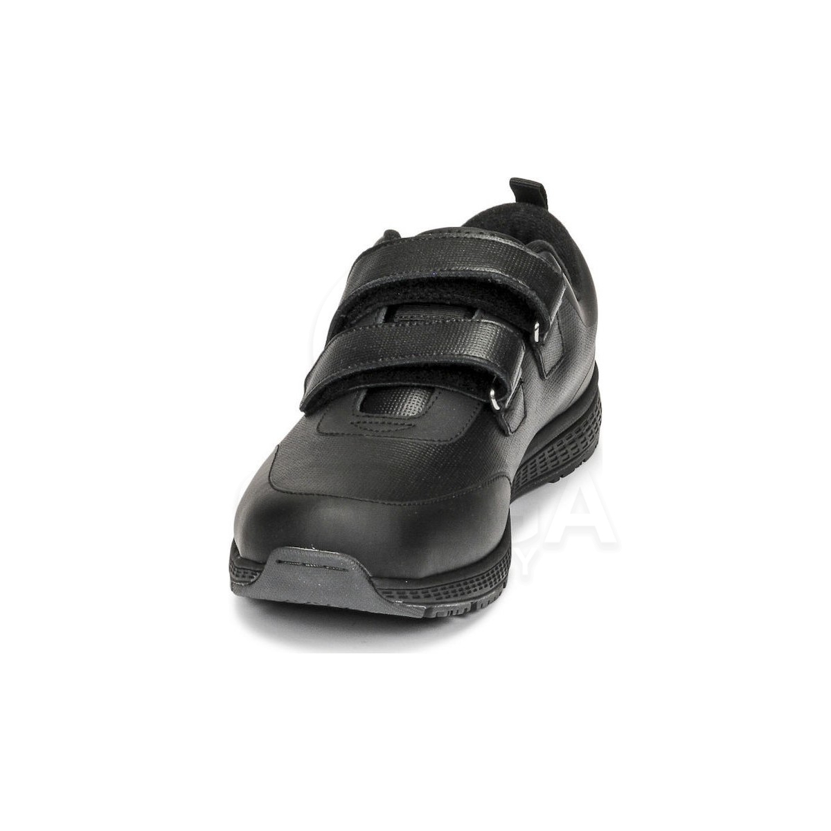 SCHOLL Energy Plus Double Strap Man Ανδρικό Ανατομικό Δερμάτινο Sneaker Νο  44 σε Μαύρο Χρώμα 1 Ζευγάρι