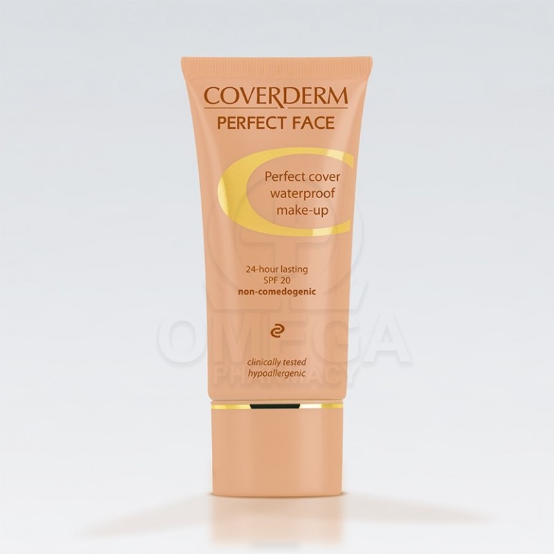 COVERDERM-Perfect Face SPF 20 No.6 Αδιάβροχο make-up Προσώπου για όλους  τους τύπους δέρματος-30ml