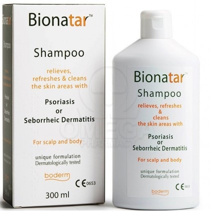 BODERM Bionatar Shampoo Σαμπουάν για την Ανακούφιση των Συμπτωμάτων της  Ψωρίασης &amp; της Σμηγματορροϊκής Δερματίδας 300ml