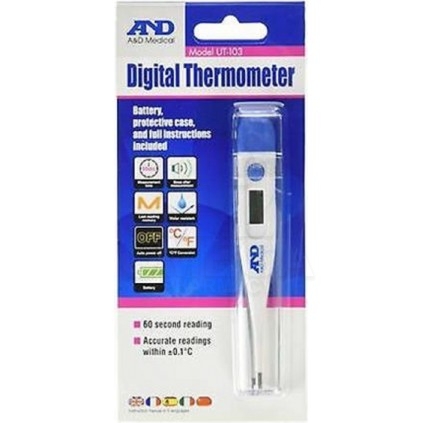Αξεσουάρ Βρέφους - Βρεφικά θερμόμετρα - A&amp;D MEDICAL Digital Thermometer  UT-103 Ψηφιακό Θερμόμετρο Λεπτού 1 με Ηχητική Ένδειξ