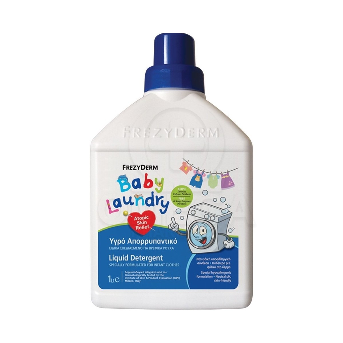 FREZYDERM Baby Laundry Liquid Detergent Υγρό Απορρυπαντικό για Βρεφικά  Ρούχα 1lt
