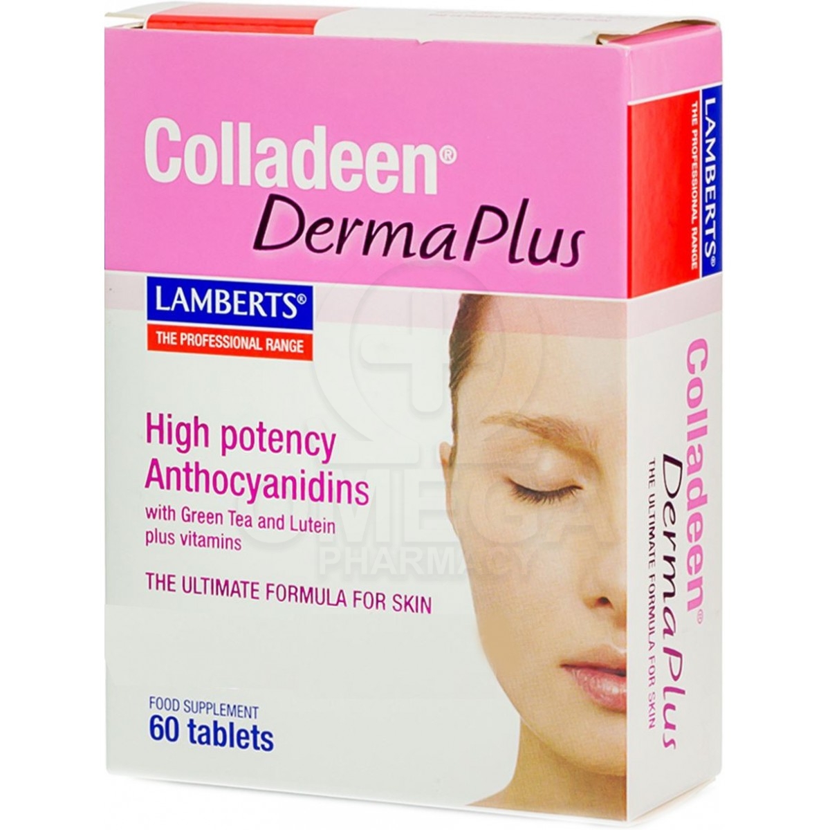 Συμπληρωματα διατροφης - LAMBERTS Colladeen Derma Plus Κολλαγόνο,  Ανθοκυανιδίνες Για Μαλλιά, Νύχια &amp; Δέρμα 60Tabs