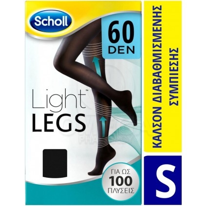 SCHOLL Light Legs Καλσόν Διαβαθμισμένης Συμπίεσης 60DEN Small Μαύρο 1τμχ