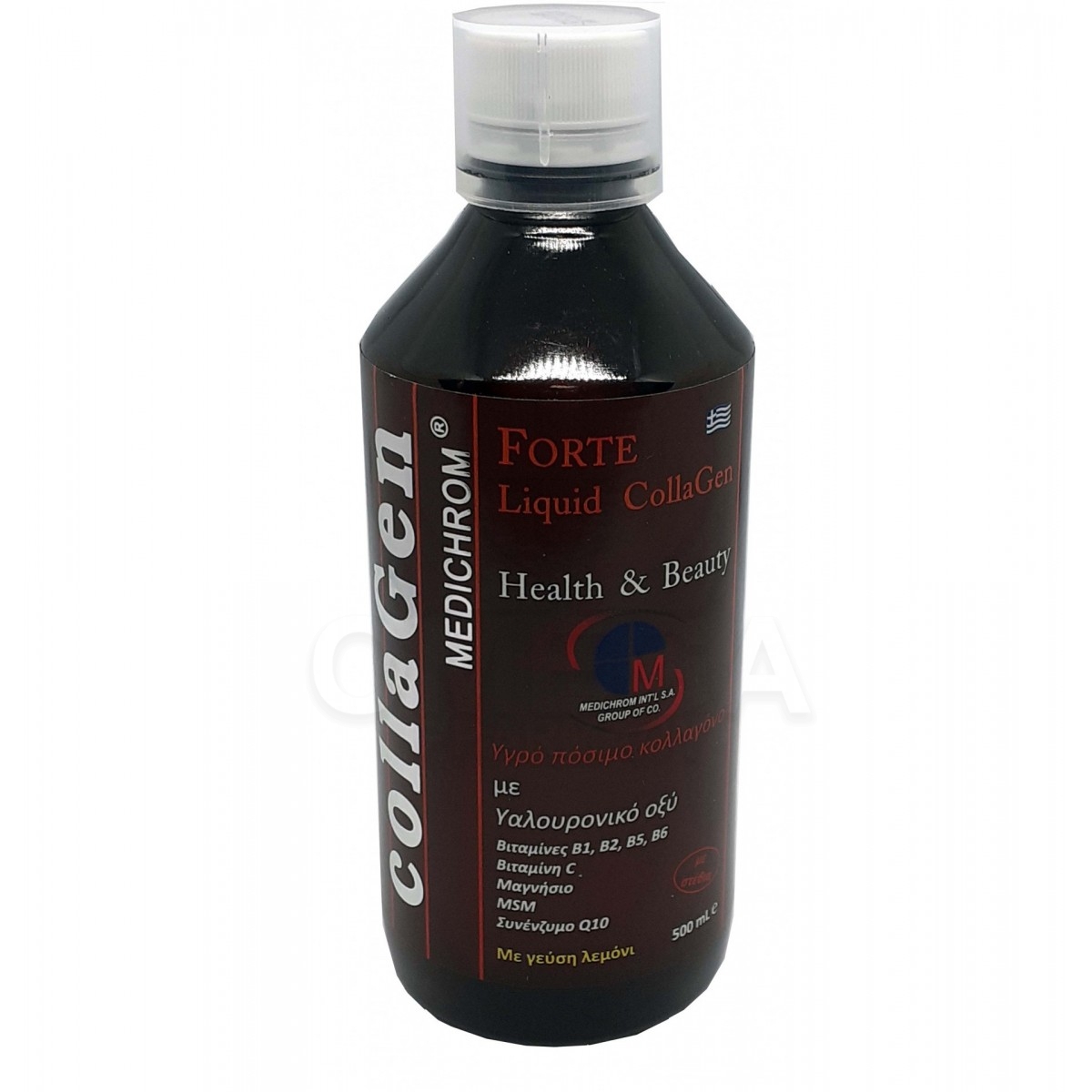 Συμπληρωματα διατροφης - MEDICHROM Forte Liquid Collagen Health &amp;  Beauty Υγρό Πόσιμο Κολλαγόνο με Υαλουρονικό Οξύ και Γεύση