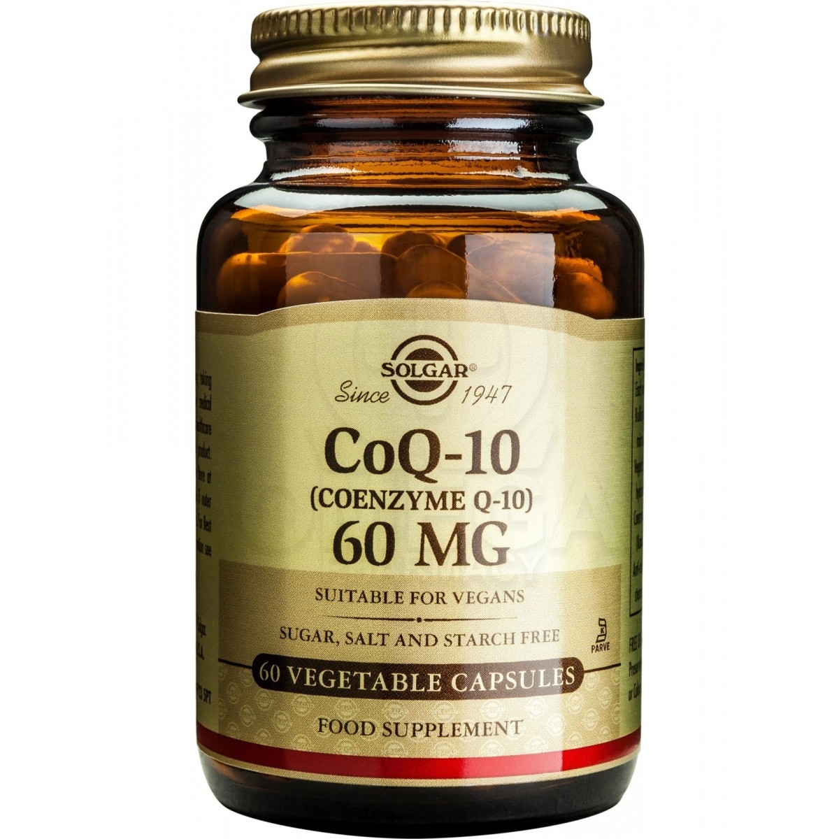 Αμινοξεα - Συνενζυμο Q10 - Συμπληρωματα διατροφης - SOLGAR CoQ-10 (Coenzyme  Q-10) 60mg Συμπλήρωμα Διατροφής με Συνένζυμο Q10, Εν